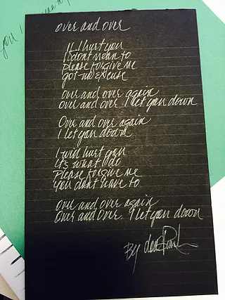 Handwritten Lyrics