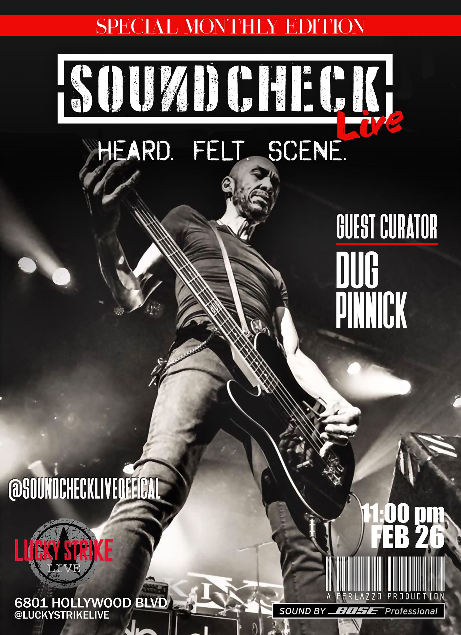 Dug Pinnick This Month's Guest Curator For Soundcheck Live