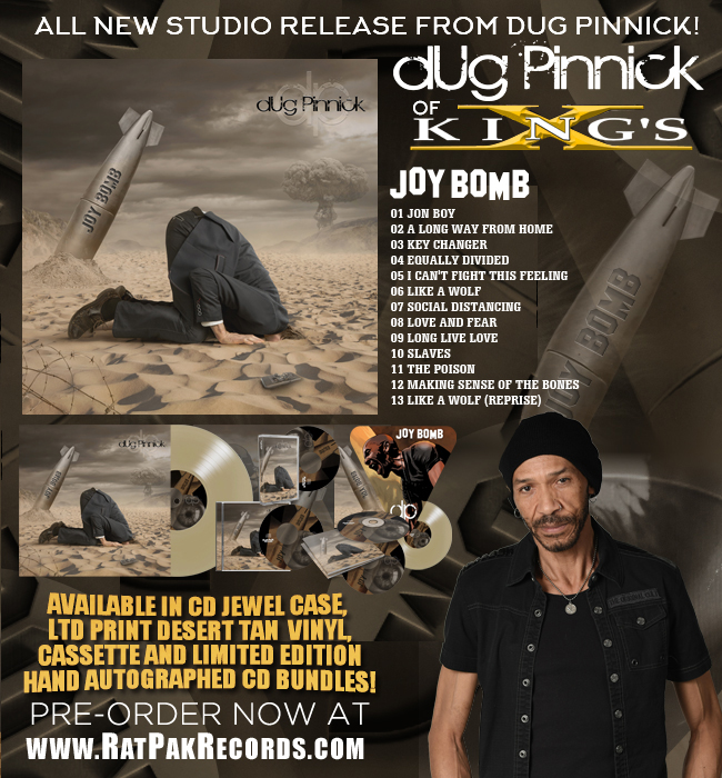 All New Studio Release from dUg Pinnick - Joy Bomb